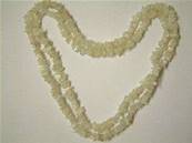 CREAM MOONSTONE CHIP NECKLACE. 36". 50g. CRMOONCHIP36