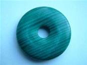 LARGE MALACHITE (RECONSTITUTED) GEMSTONE DONUTS/ PI STONES. DO42MAL