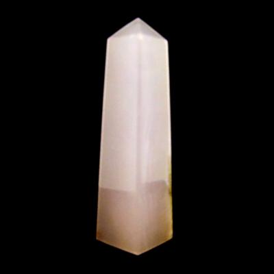 GEMSTONE OBELISK IN MANGANO CALCITE.   SP15019POL