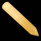 GEMSTONE PENCIL POINT IN MANGANO CALCITE.   SP15028POL