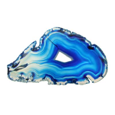 Agate Polished Geode Slice Specimen Coloured Blue.   SP15678POL