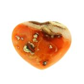 Gemstone Polished Heart In Carnelian.   SP16126POL