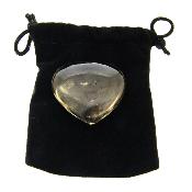 Polished Gemstone Heart In Smokey Quartz.   SP16133POL