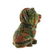 Adorable Carving Of A Lion In Unakite.   SP16287POL