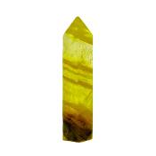 Yellow Banded Fluorite Fully Polished Point/ Tower Specimen.   SP16453POL