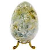 Partially Polished Geode/ Druze Gemstone Egg In Blue Celestite.   SP16531POL