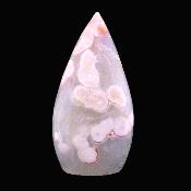 Flower Agate Fully Polished 'Flame' Carving.   SP17119POL