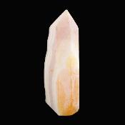Three Sides Partially Polished Orange Calcite Point/ Tower Specimen.    SP17143POL