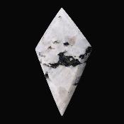 Rainbow Moonstone Fully Polished Diamond Shape Slice Specimen.   SP17152POL