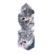 Skeleton Green Moss Agate Fully Polished Point/ Tower Specimen.   SP17221POL