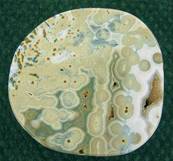 ORBICULAR JASPER POLISHED SLICE SPECIMEN (MADAGASCAR). SP2034POL