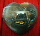 LARGE AGATE GEODE HEART. SP3330SHLF