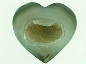 LARGE AGATE POLISHED HEART.   SP543POL