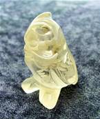 OWL CARVING IN QUARTZ. SP7951POL