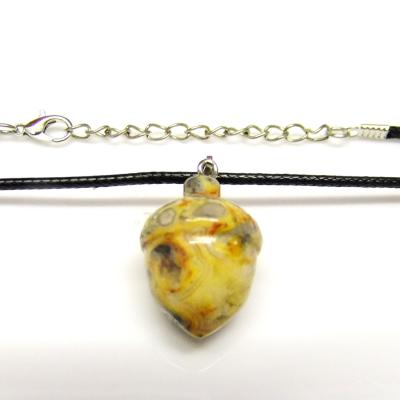 Acorn Pendant Necklace In Crazy Lace Agate.   SPR15960PEND