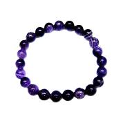 PLAIN POWER BEAD BRACELET IN AMETHYST (NO TOGGLE).  SPR16892BR