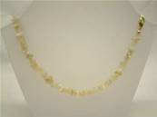 CALCITE GEM CHIP NECKLACE. 24" LONG. 32g. SPR868