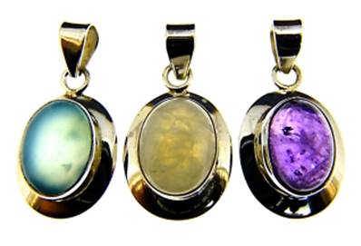 OVAL PENDANTS IN 925 SILVER. SPR9182PEND