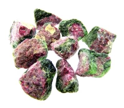 RUBY IN ZOISITE ROUGH CRYSTAL SPECIMENS. SPR9604