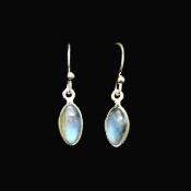 925 Silver Pendant Style Earrings Featuring Labradorite.   22100LAB