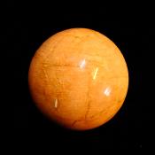 GEMSTONE SPHERE IN PEACH MOONSTONE WITH FELDSPAR.   SP13906SLF