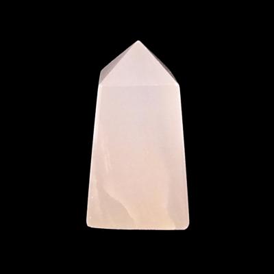 GEMSTONE OBELISK IN MANGANO CALCITE.   SP15024POL