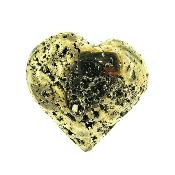 Iron Pyrite (Fools Gold) Polished Geode Heart.   SP16080POL