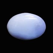 Blue Lace Agate Oval Shape, Polished Palm Stone.   SP16396POL