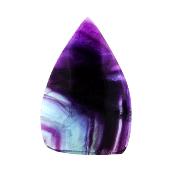 Fully Polished Flame Carving In Purple/ Blue Fluorite.   SP16850POL    