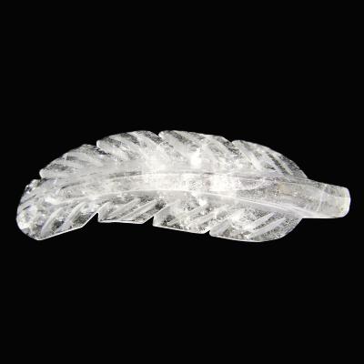 Carving Of A Feather In Quartz.   SPR16941POL