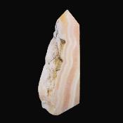 Three Sides Partially Polished Orange Calcite Point/ Tower Specimen.   SP17142POL