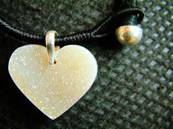 AGATE WITH QUARTZ HEART PENDANT. SP1987PEND