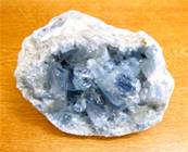 BLUE CELESTITE ROUGH CRYSTAL/ GEODE SPECIMEN. SP8804SHLF