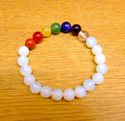 CHAKRA POWER BEAD BRACELET IN OPALITE.   SPR12388BR