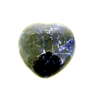 SODALITE LARGE PUFF HEARTS.   SPR13625POL