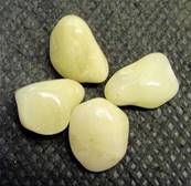 SULPHUR QUARTZ POLISHED PEBBLE SPECIMENS. SPR4177POL