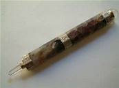 INDIAN AMETHYST & SILVER HEALING WAND. CHAKWAND5