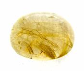 DOME POLISHED RUTILATED SMOKEY QUARTZ PEBBLE.   SP10119POL