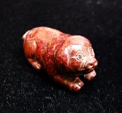 CARVING OF PIG IN PIETERSITE.   SP11322POL