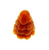 GEMSTONE MINI CHRISTMAS TREE CARVING IN PEACH AVENTURINE.   SP12970POL