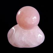 ROSE QUARTZ SPHERE WITH STAND.   SP14052POL