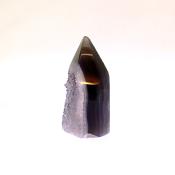 AGATE WITH AMETHYST DRUZE POLISHED POINT SPECIMEN.   SP14340POL