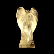 LARGE ANGEL CARVING IN QUARTZ.   SP14363POL