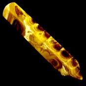GEMSTONE PENCIL POINT IN BANDED ARAGONITE.   SP15039POL