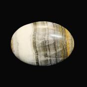 Bumble Bee Calcite Polished Oval Palm Stone.   SP16182POL