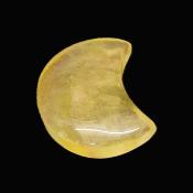 Carving of the Moon in Yellow Fluorite.  SP16314POL