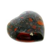 Fully Polished Gemstone Heart In African Bloodstone.   SP16521POL