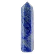 Blue Quartz Polished Faceted Point/ Tower Specimen.   SP16562POL