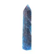Gemstone Fully Polished And Faceted Point Specimen In Apatite.    SP17056POL