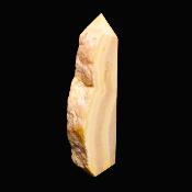 Three Sides Partially Polished Orange Calcite Point/ Tower Specimen.   SP17141POL
